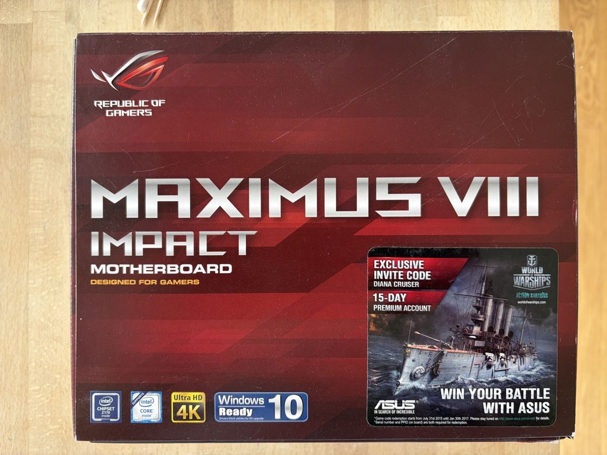 Asus Schede madri: Maximus VIII Impact + Intel i5-6600k – Usato da Winterthur venduto da Mahoneyi 1