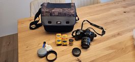 Minolta Dynax 500si Spiegelreflexkamera mit Tasche