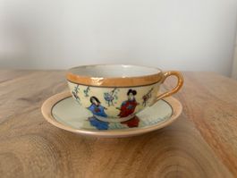 Feine Japan Geisha Teetasse Eierschalenporzellan