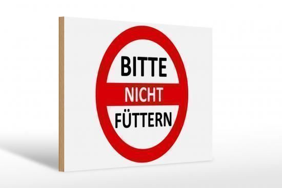 Insegne: Blechschild-BITTE NICHT FÜTTERN – Nuovo e nell'imballaggio originale da Rupperswil venduto da big-one-sale 1