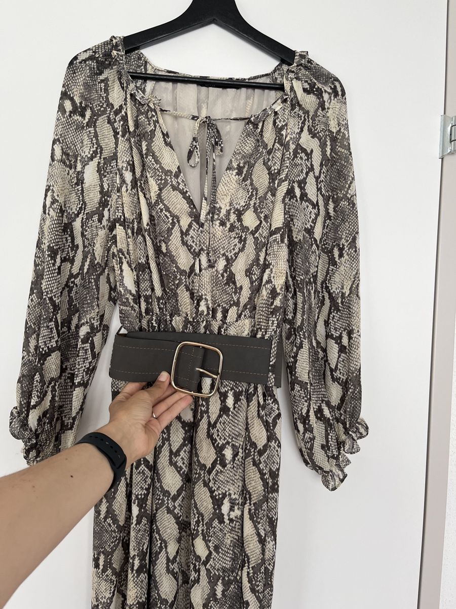 Zara Vestiti: Zara Kleid, Schlangenmuster, Gr. M – Usato da Emmenbrücke venduto da zak_5wtm 5