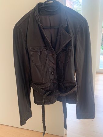 Lederjacke Caroll braun Grösse S