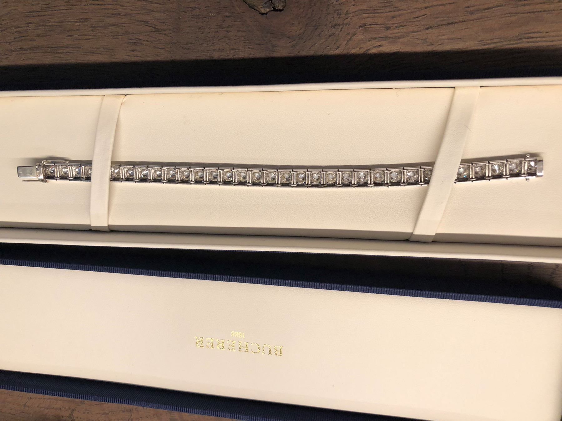 Bracciali & Braccialetti: %Brillianten Bracelet in Platin – Usato da Necker venduto da liq24 1