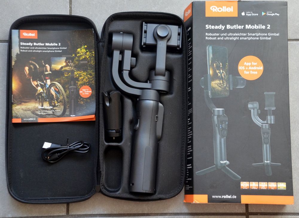 Rollei Steady Butler Mobile 2 Smartphone-Gimbal, Zwart