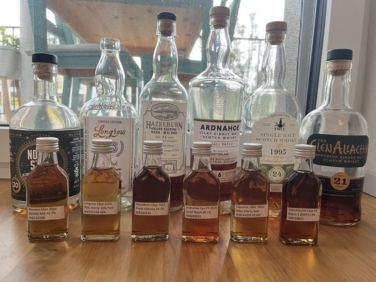 Longrow Bevande alcoliche: Whisky Sample Set - Sherry Bomben – Nuovo (secondo la descrizione) da Mönchaltorf venduto da Drammer 1