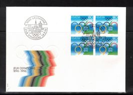 1996 FDC 4er Olympische Spiele aus ABO