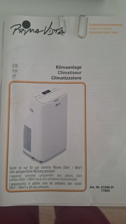 Klimageräte: Klimaanlage, Luftentfeuchter, Ventilator mit Garantie – Gebraucht aus Thunstetten von Oberaargau77 2