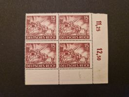 Deutsches Reich Viererblock Briefmarken postfrisch