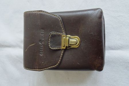 kleine Ledertasche Green Burry 11x15x6 cm