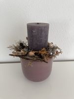 Dekokerze mit Vase
