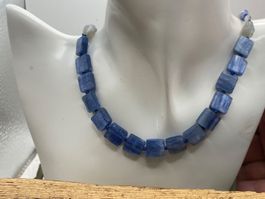 Collier Kyanit Sodalith und Kristallen