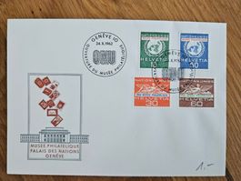 NU FDC 1962 für 1.--