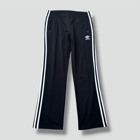 Adidas black y2k Firebird track pants vintage hose 36