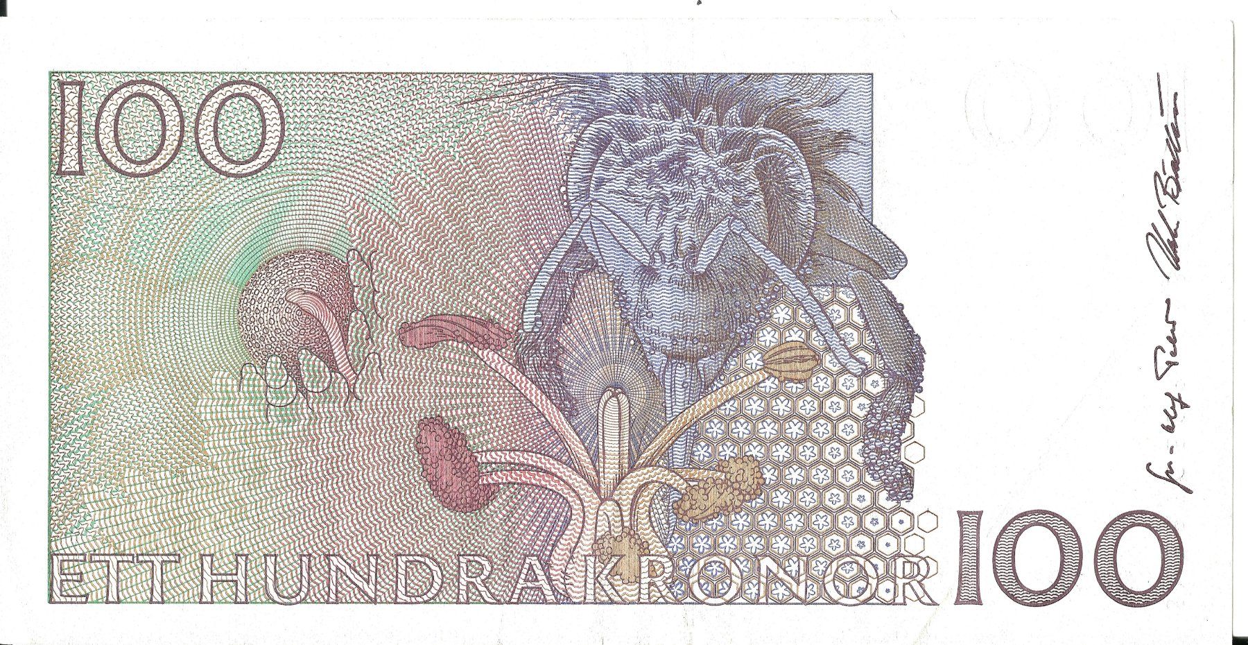 Banconote: 100 Kronor Banknote, Schweden – Usato da Volketswil venduto da IvanBerton1974 1