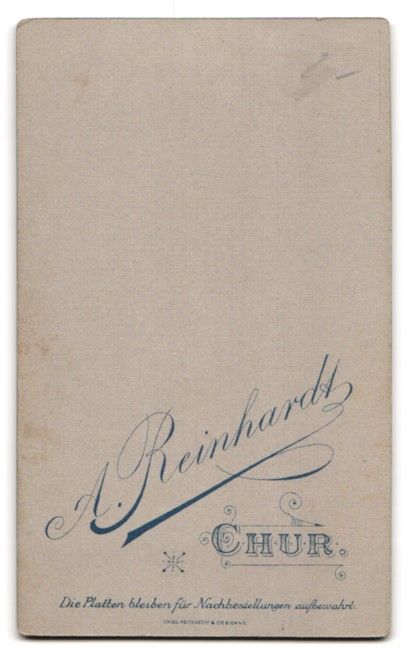 Fotografie &  Plakate: Fotografie A. Reinhardt, Chur, Mann mit  – Gebraucht aus Berlin von bartko-reher 1