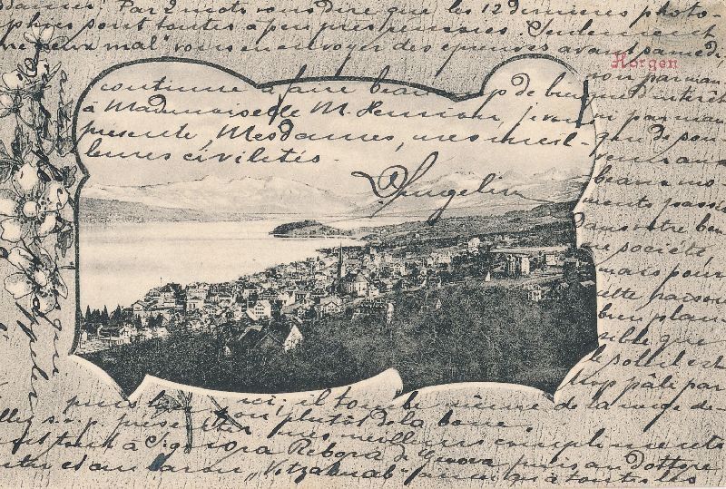 Cartoline postali: Horgen + 1905 – Usato da Emmenbrücke venduto da teestube