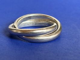 Silberring doppelt (51 oder 53)
