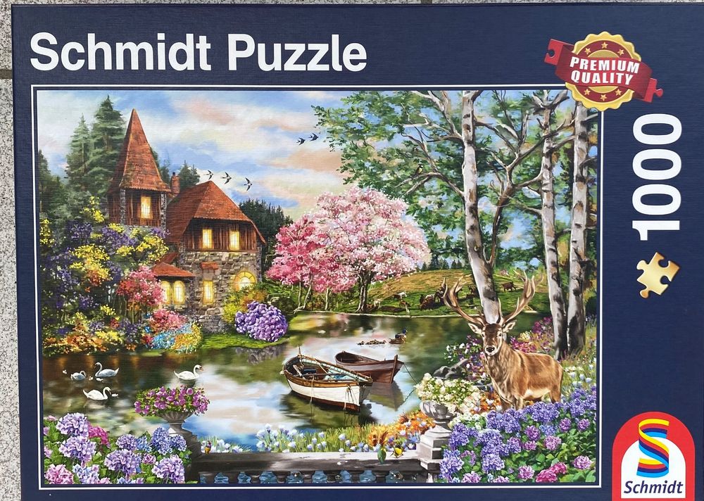 Schmidt Puzzle 1000 Teile Haus am See (Gebraucht) in Hombrechtikon für ...