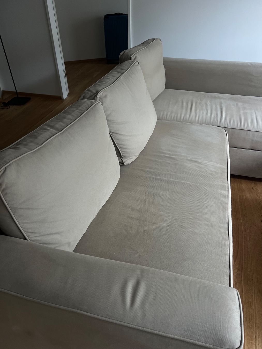 Sofas: Ecksofa in Beige mit Schlaffunktion & Récamiere – D'occasion à Zürich par kim_hfv8 2