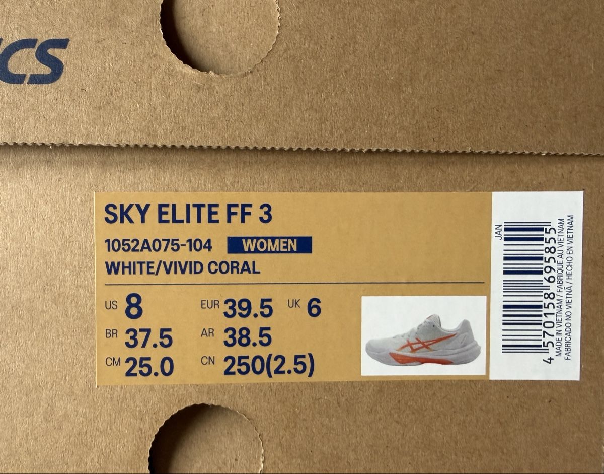 Asics Scarpe da donna: NEU Asics Elite Sky Elite FF 3 Hallenschuh – Nuovo e nell'imballaggio originale da Busswil BE venduto da Ludmilleli 5