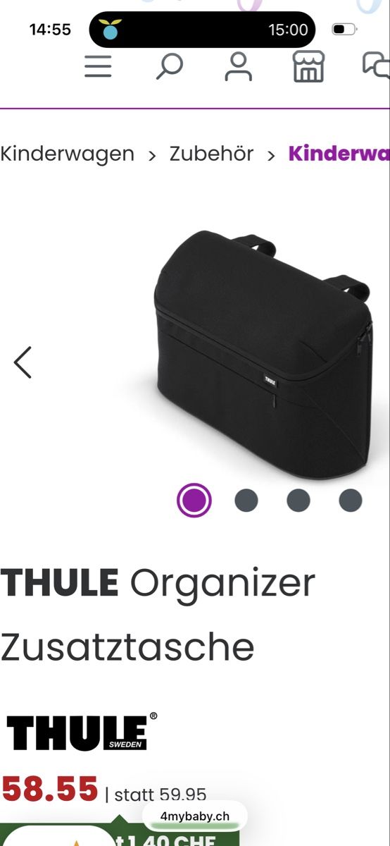 Thule Carrozzine: Thule Shine Inkl. Wanne – Nuovo (secondo la descrizione) da Unterägeri venduto da Phil5 9
