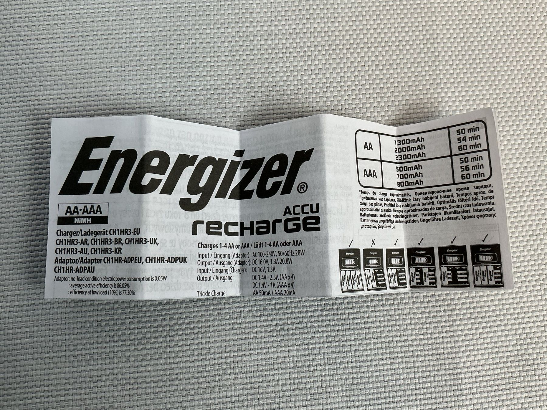 Energizer Caricatori & Batterie: ENERGIZER Batterie Ladegerät Recharge 1 - Hour – Nuovo (secondo la descrizione) da Richterswil venduto da Restwert_Richterswil 7