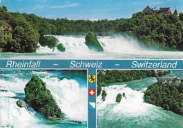 Rheinfall bei Neuhausen mit Schloss Laufen SH