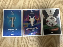 Topps Sammelkarten Champions League Finale Oslo Budapest