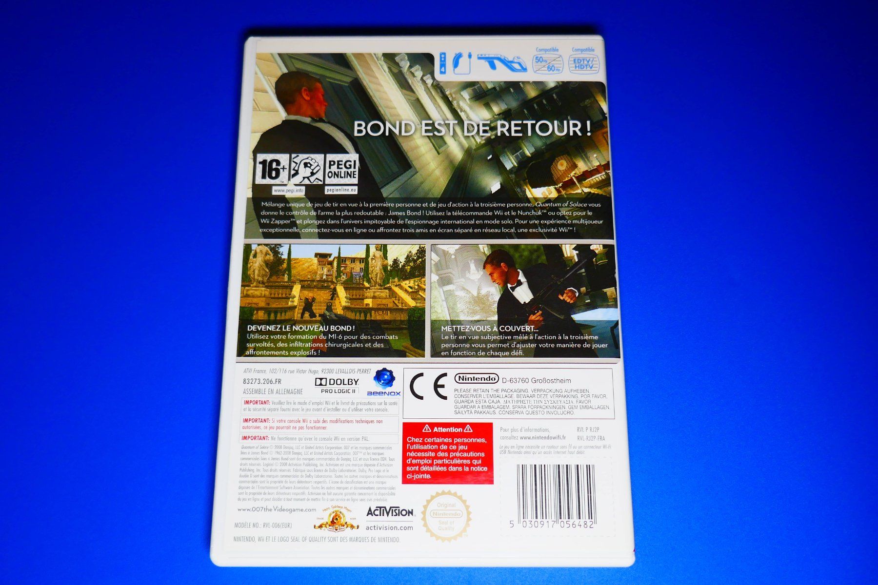 Nintendo Giochi: 007 : Quantum of Solace - Nintendo Wii – Usato da Vuarrens venduto da Espace-Retro 2