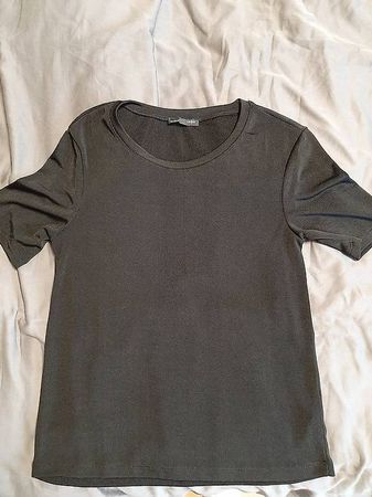 Zara Polyester T-Shirt Gr. S Schwarz