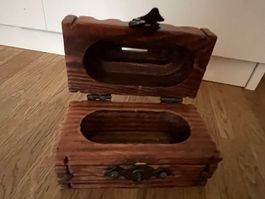 Holz-Schatulle, rustikal und einzigartig, Vintage-Look