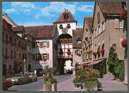 AK color Meersburg D am Bodensee die Unterstadt ≈ 1989 
