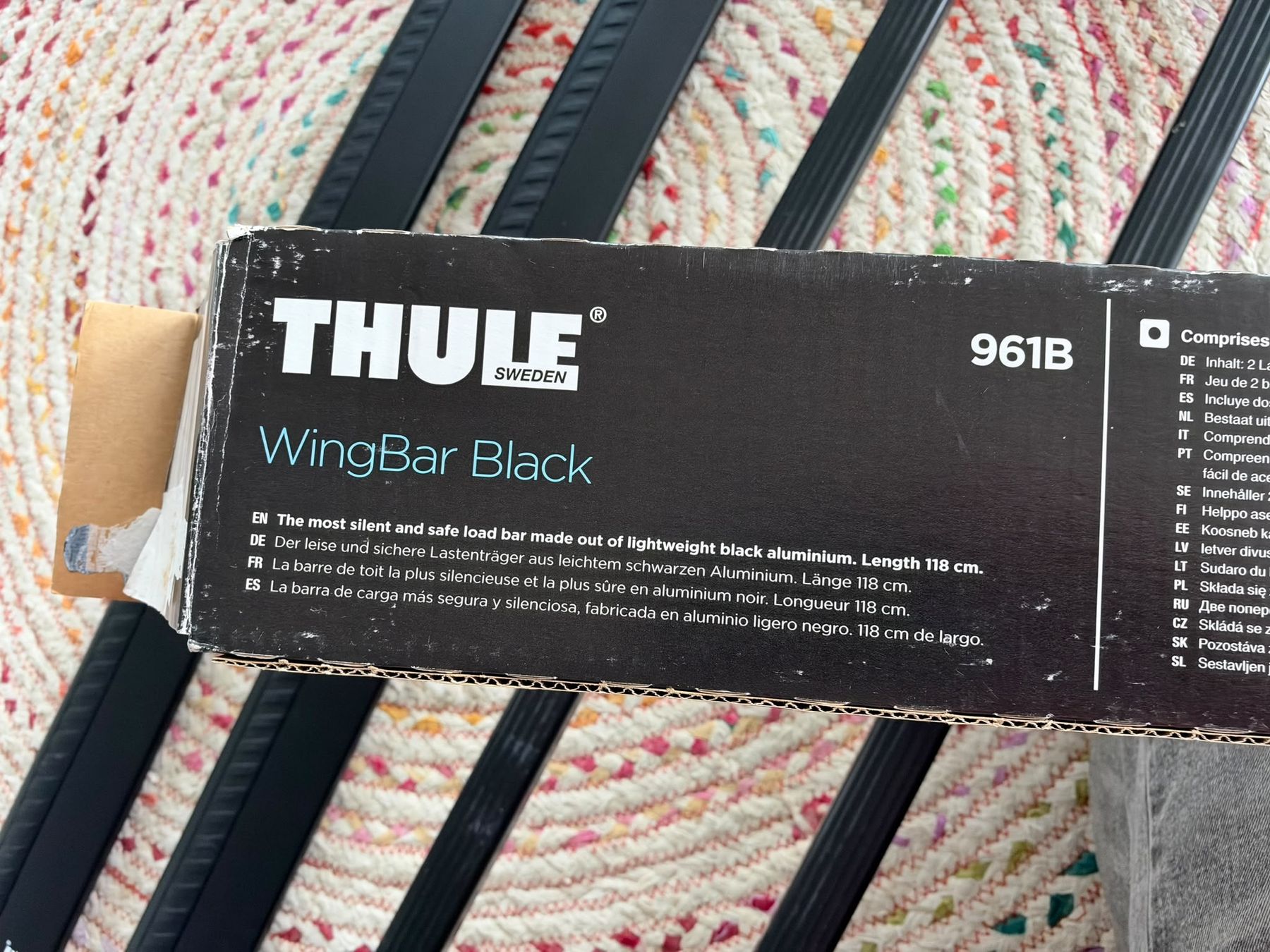 Thule Portapacchi: Thule Rapid System 757 + WingBar Black 961B – Usato da zürich venduto da carmel99 4