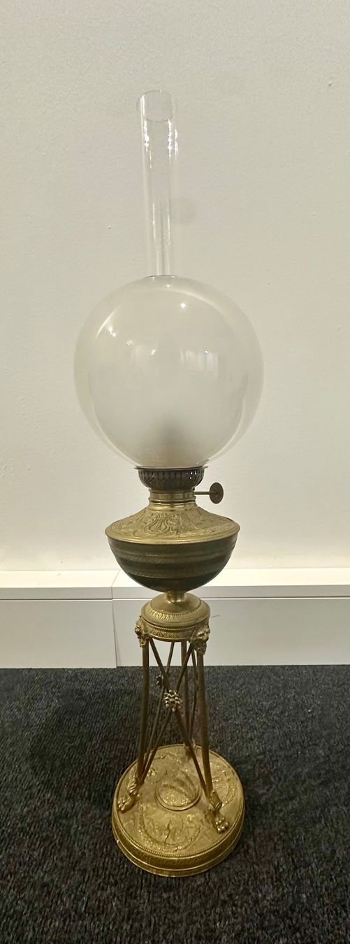 Lampen: Antike Öllampe mit Glaskugel – Gebraucht aus Basel von artthings4you 1