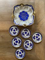 Roland Porzellan Set - Kobaltblau/Gold