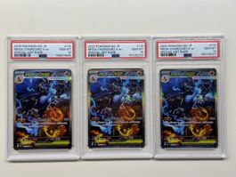 3x Mega Charizard X ex 110/080 SAR PSA 10 Japanisch