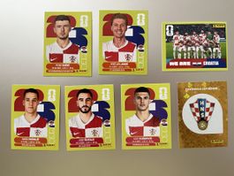 Panini WM26 CRO1,CRO6,CRO7,CRO8,CRO13,14,15