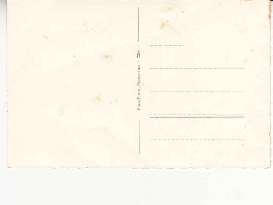 Cartoline postali: Pontresina ca. 1950 – Usato da Bürglen TG venduto da StampGraf 1