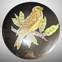 🕊️ Vintage Schmuckdose Vogel Motiv Deckeldose Keramik 🪶✨