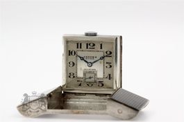 HERMES CYMA Gürtelschnalle Uhr Ultra Rare 935 Silber *4384