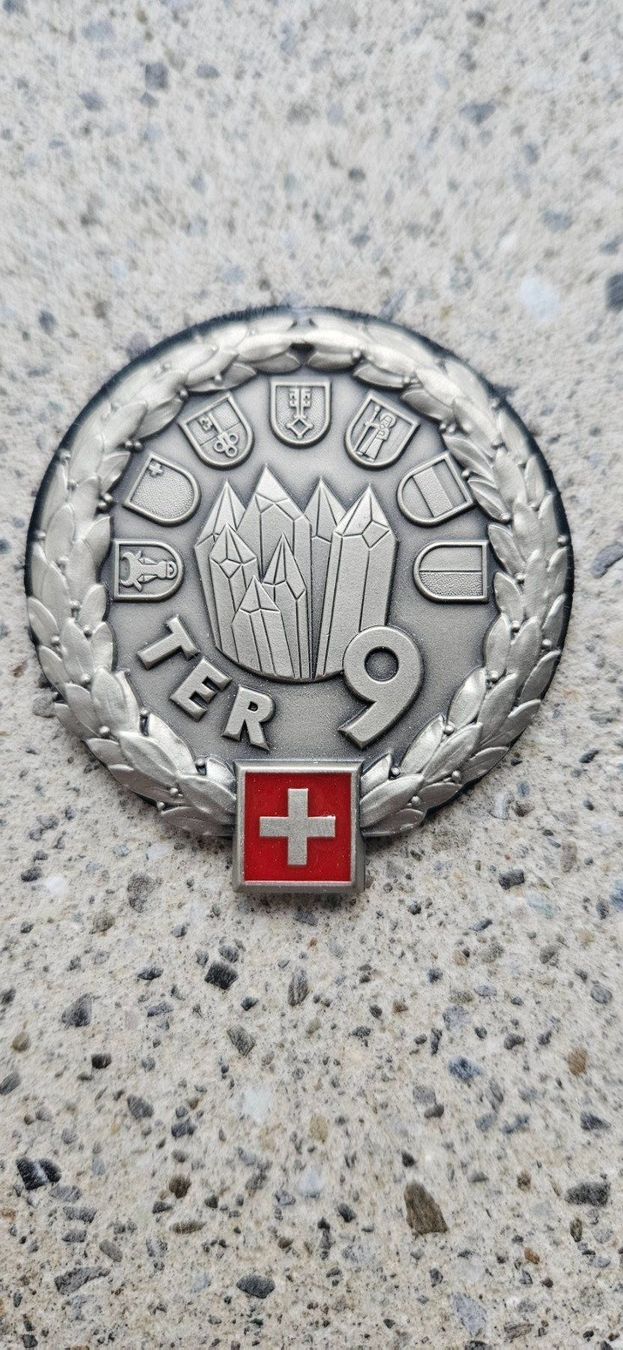 Schweizer Armee Placchette & Badge: *** Beretemblem Silber Schweizer Armee *** – Nuovo e nell'imballaggio originale da Riedholz venduto da fr_sIruP