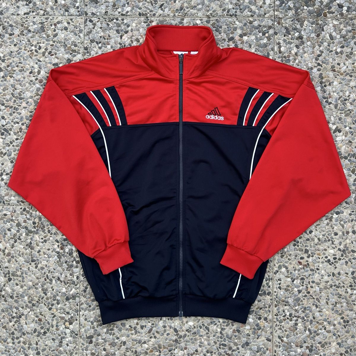 Adidas Giacche: Vintage Adidas Red Track Jacket – Usato da brent venduto da fukusapes