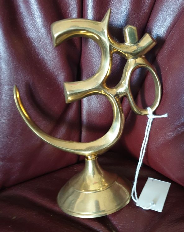 Schönes grosses OM Symbol Messing 15 cm Deko Spiritualität (Neu und ...