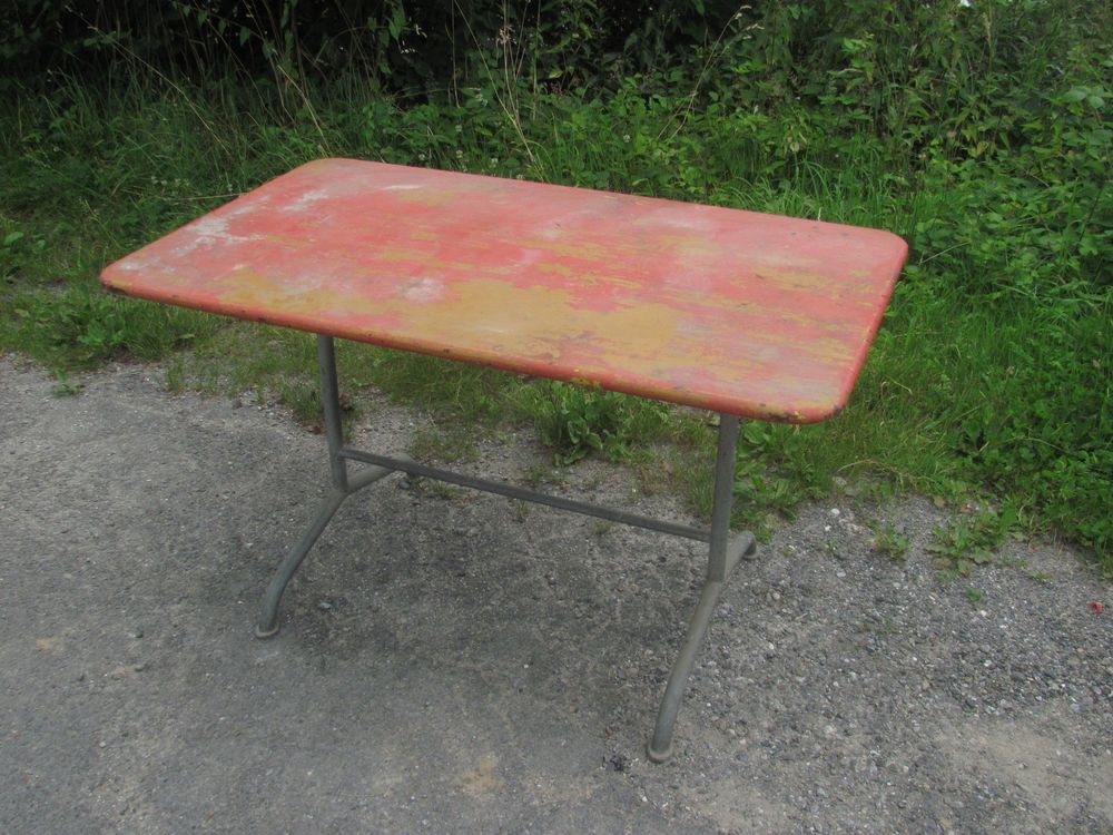 BIGLA Blechtisch Gartentisch 70x120cm, beulenfrei, Höhe 70 Kaufen auf
