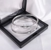 Damen Edelstahl Armband mit Zirkonia Strass neu
