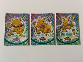 Pokémon TOPPS Series 1: Abra, Kadabra, Alakazam 🥄