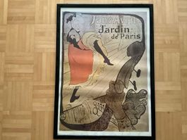 Plakat Jardin de Paris Jane Avril gerahmt