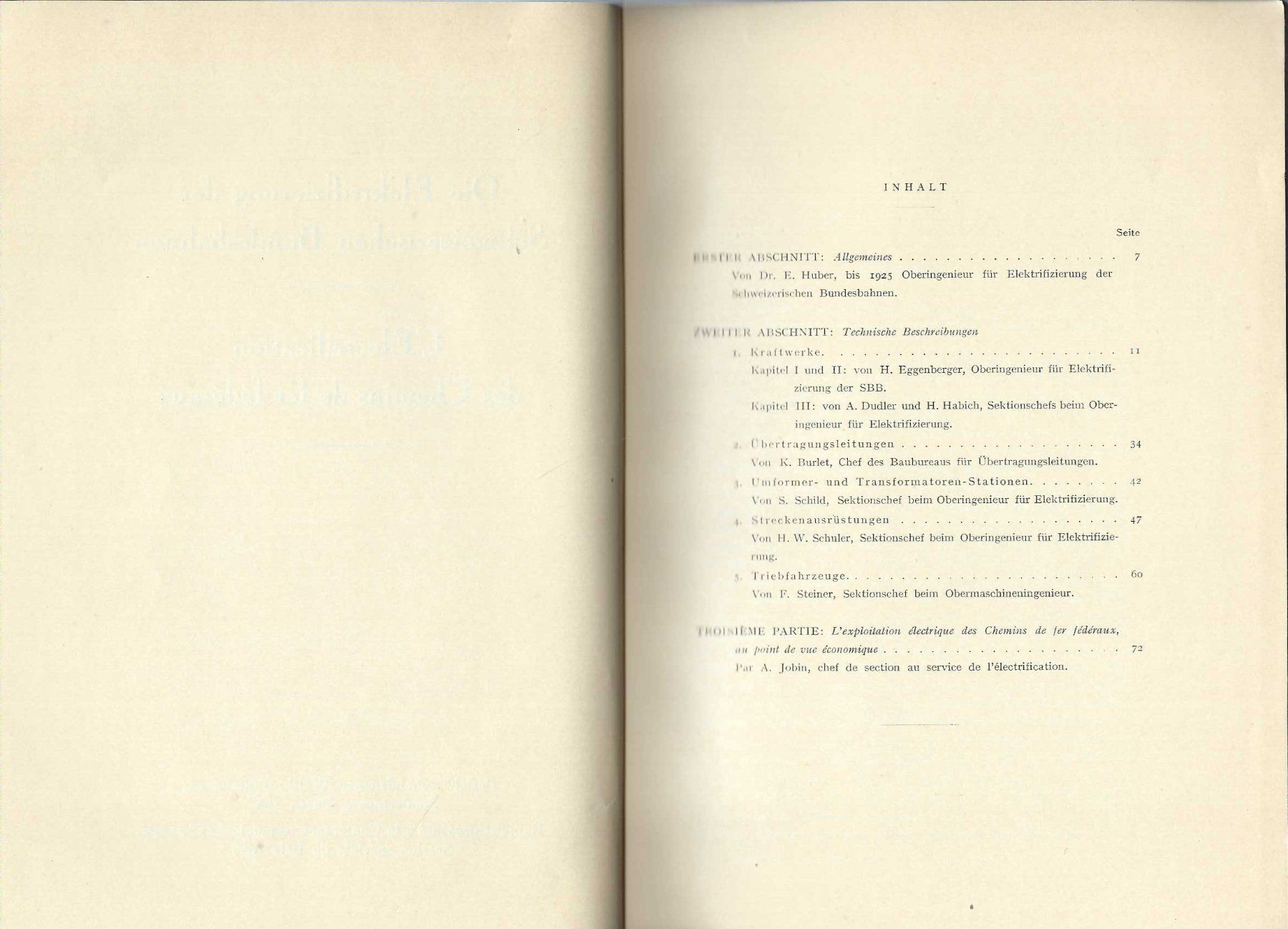 Libri: Die Elektrifikation der Schweizerischen Bundesbahn. 1926. – Usato da Horw venduto da SwissSteamMemories 1