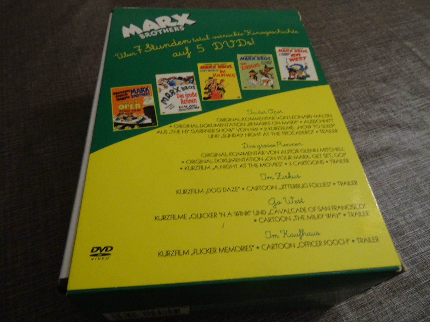 Tutti i DVDs: Marx Brothers Collection 5 DVDs  BOX – Usato da Olten venduto da Disc-Verkauf 1