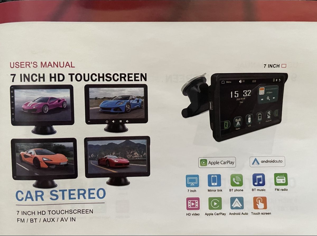 Automobili: Auto CarPlay 7 Inch Touchscreen Backup Kamera – Nuovo (secondo la descrizione) da Hilterfingen venduto da drc_jp8p 1